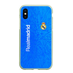 Чехол iPhone XS Max матовый Реал мадрид real madrid abstraction