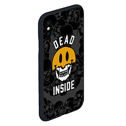 Чехол iPhone XS Max матовый Dead inside - мертвый внутри, цвет: 3D-черный — фото 2