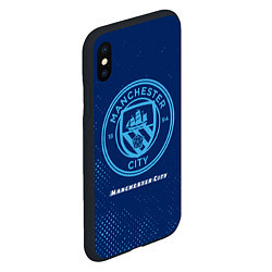 Чехол iPhone XS Max матовый MANCHESTER CITY Manchester City, цвет: 3D-черный — фото 2