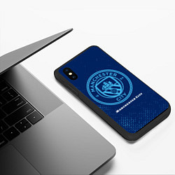 Чехол iPhone XS Max матовый MANCHESTER CITY Manchester City, цвет: 3D-черный — фото 2