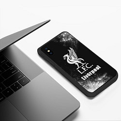 Чехол iPhone XS Max матовый ЛИВЕРПУЛЬ Liverpool Арт, цвет: 3D-черный — фото 2