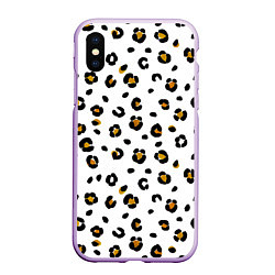 Чехол iPhone XS Max матовый Пятна леопарда leopard spots