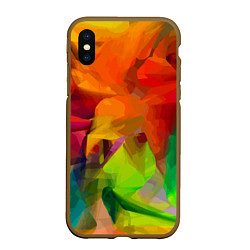 Чехол iPhone XS Max матовый Color pattern Fashion 2024