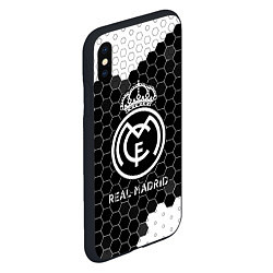 Чехол iPhone XS Max матовый REAL MADRID Real Madrid Графика, цвет: 3D-черный — фото 2