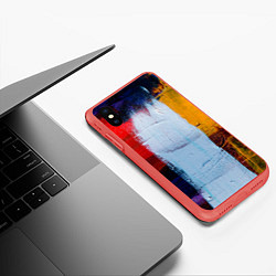 Чехол iPhone XS Max матовый КРАС, цвет: 3D-красный — фото 2