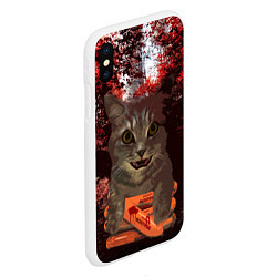 Чехол iPhone XS Max матовый Miska In The Horror, цвет: 3D-белый — фото 2