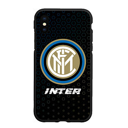 Чехол iPhone XS Max матовый INTER Inter - Графика, цвет: 3D-черный