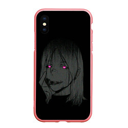 Чехол iPhone XS Max матовый Девушка с неоновыми глазами, цвет: 3D-баблгам