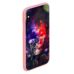 Чехол iPhone XS Max матовый Vanguard neon skull Fashion pattern, цвет: 3D-баблгам — фото 2