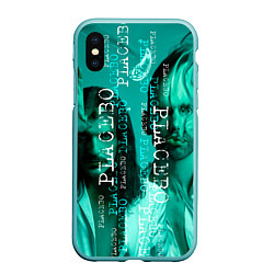 Чехол iPhone XS Max матовый Placebo - turquoise, цвет: 3D-мятный