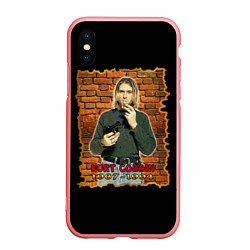 Чехол iPhone XS Max матовый Kurt Cobain 1967 - 1994