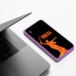 Чехол iPhone XS Max матовый Родина-мать, цвет: 3D-фиолетовый — фото 2