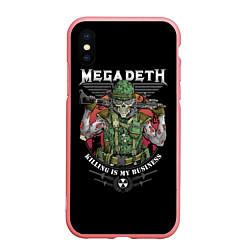 Чехол iPhone XS Max матовый MEGADETH killing is my business