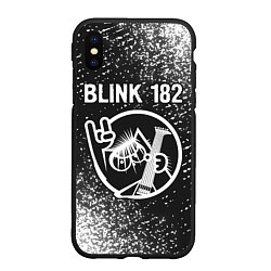 Чехол iPhone XS Max матовый Blink 182 КОТ Спрей, цвет: 3D-черный