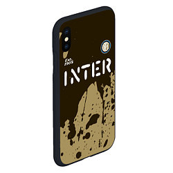 Чехол iPhone XS Max матовый ИНТЕР Inter Est 1908 Брызги, цвет: 3D-черный — фото 2