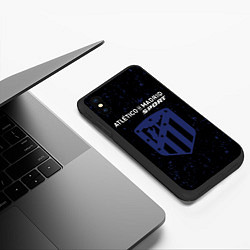 Чехол iPhone XS Max матовый АТЛЕТИКО Sport Гранж, цвет: 3D-черный — фото 2