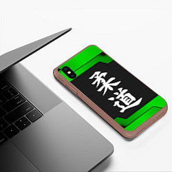 Чехол iPhone XS Max матовый JUDO GREEN, цвет: 3D-коричневый — фото 2