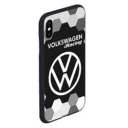 Чехол iPhone XS Max матовый VOLKSWAGEN RACING Графика, цвет: 3D-черный — фото 2