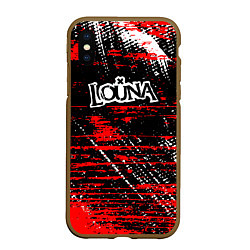 Чехол iPhone XS Max матовый Louna краски, цвет: 3D-коричневый