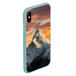 Чехол iPhone XS Max матовый Та самая Джомолунгма Сагарматха Everest, цвет: 3D-мятный — фото 2