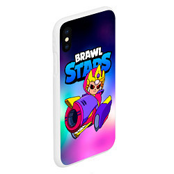 Чехол iPhone XS Max матовый Бонни Bonnie Empress Brawl Stars, цвет: 3D-белый — фото 2