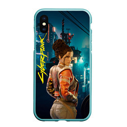 Чехол iPhone XS Max матовый Панам Nightcity