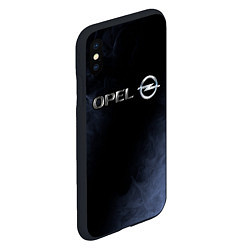 Чехол iPhone XS Max матовый OPEL - Пламя, цвет: 3D-черный — фото 2