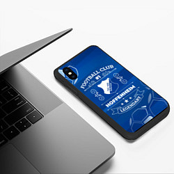 Чехол iPhone XS Max матовый Hoffenheim Football Club, цвет: 3D-черный — фото 2