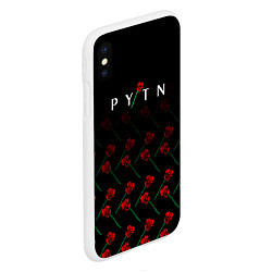 Чехол iPhone XS Max матовый Payton Moormeie pattern rose, цвет: 3D-белый — фото 2