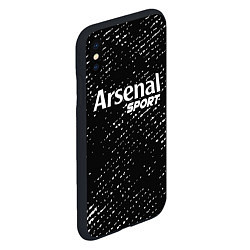 Чехол iPhone XS Max матовый ARSENAL Sport Потертости, цвет: 3D-черный — фото 2