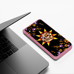 Чехол iPhone XS Max матовый Five Nights at Freddys: Security Breach Солнце пат, цвет: 3D-малиновый — фото 2