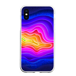 Чехол iPhone XS Max матовый Растекание красок