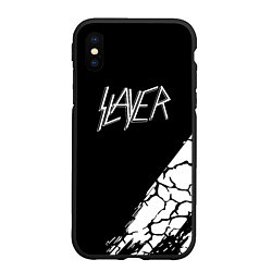 Чехол iPhone XS Max матовый Slayer Трещины