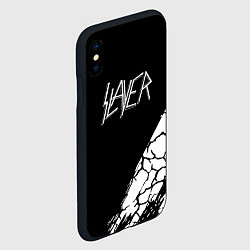 Чехол iPhone XS Max матовый Slayer Трещины, цвет: 3D-черный — фото 2