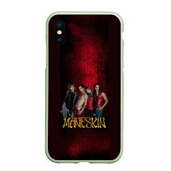 Чехол iPhone XS Max матовый Maneskin on Spotify, цвет: 3D-салатовый