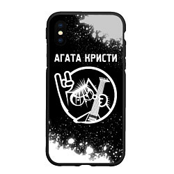 Чехол iPhone XS Max матовый Агата Кристи КОТ Краска, цвет: 3D-черный