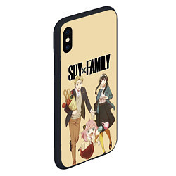 Чехол iPhone XS Max матовый Spy x Family: Семья шпиона, цвет: 3D-черный — фото 2