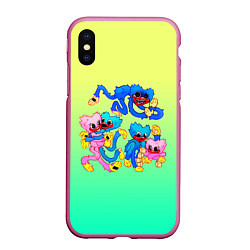 Чехол iPhone XS Max матовый POPPY PLAYTIME - HAGGY WAGGY AND KISSY MISSY