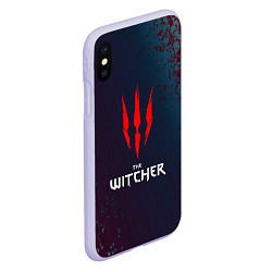 Чехол iPhone XS Max матовый THE WITCHER - ВЕДЬМАК КРАСНЫЕ КОГТИ, цвет: 3D-светло-сиреневый — фото 2