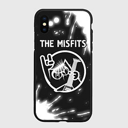 Чехол iPhone XS Max матовый The Misfits КОТ Краска, цвет: 3D-черный