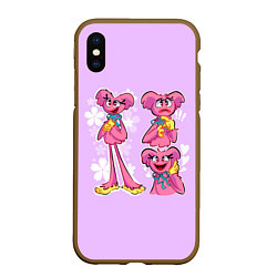 Чехол iPhone XS Max матовый РАЗНАЯ КИССИ МИССИ KISSY MISSY, цвет: 3D-коричневый