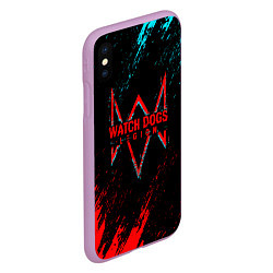 Чехол iPhone XS Max матовый Watch Dogs 2 watch dogs: legion, цвет: 3D-сиреневый — фото 2