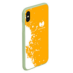 Чехол iPhone XS Max матовый Wu-tang clan маленькое лого, цвет: 3D-салатовый — фото 2