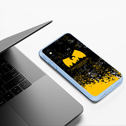 Чехол iPhone XS Max матовый Wu-tang clan - ghostface killah, цвет: 3D-голубой — фото 2