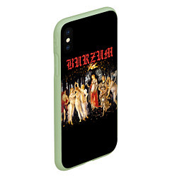 Чехол iPhone XS Max матовый Burzum - Mythic Dawn, цвет: 3D-салатовый — фото 2