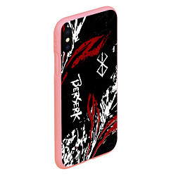 Чехол iPhone XS Max матовый BERSERK BLACK MASK - БЕРСЕРК ЧЁРНАЯ МАСКА, цвет: 3D-баблгам — фото 2