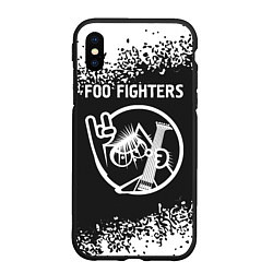 Чехол iPhone XS Max матовый Foo Fighters КОТ Арт