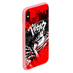 Чехол iPhone XS Max матовый БЕРСЕРК - BERSERK БРЫЗГИ, цвет: 3D-баблгам — фото 2