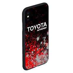 Чехол iPhone XS Max матовый ТОЙОТА Autosport Краска, цвет: 3D-черный — фото 2