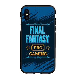 Чехол iPhone XS Max матовый Игра Final Fantasy: PRO Gaming, цвет: 3D-черный